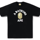 Bape Beige Monogram College Black Tee
