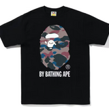 Bape By Bathing Ape Grid Camo Purple Black Tee