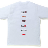 Bape Big Ape Head Digital Mosaic White Tee