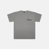 Outlined SS25 Retro Orange Tee Heather Grey