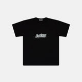 Outlined SS25 Grey Records Tee Black