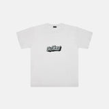 Outlined SS25 Grey Records Tee White