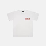Outlined SS25 Retro Pink Tee White