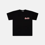 Outlined SS25 Retro Pink Tee Black