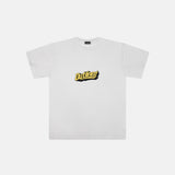 Outlined SS25 Yellow Records Tee White
