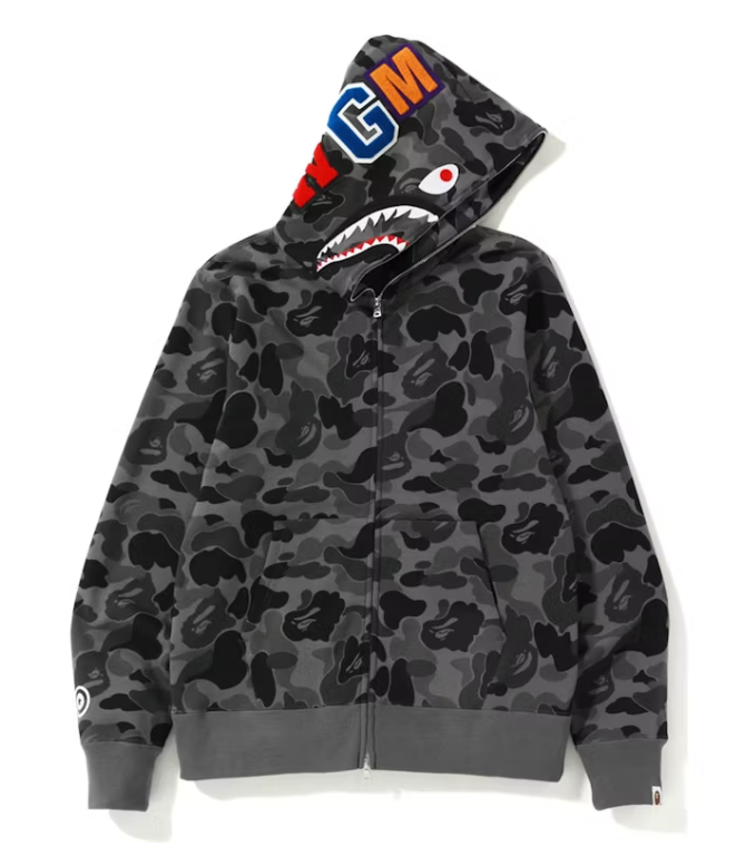 Bathing ape full zip hoodie on sale