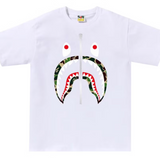 Bape ABC Camo Shark White Tee