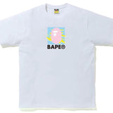 Bape Multi-Colour Print White Tee
