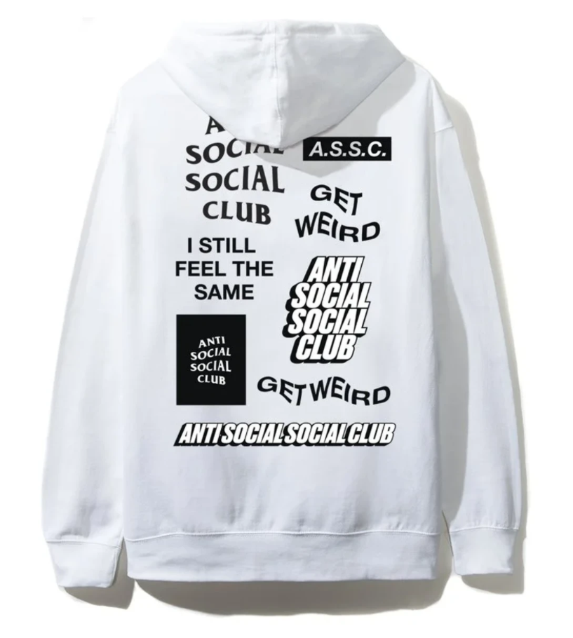 Anti Social Social Club Bukake Get Weird White Hoodie