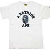 Bape Space Camo College White Tee