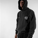 The Takeover Drop Shoulder French Terry Hoodie Washed Black