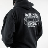 The Takeover Drop Shoulder French Terry Hoodie Washed Black