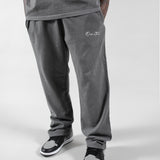 Script Lounge Straight Sweatpants Grey