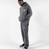 Script Lounge Straight Sweatpants Grey