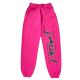 Sp5der Worldwide Punk Sweatpants Pink