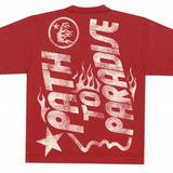 Hellstar Studios Jesus Emblem Tee Blood Red T-Shirt