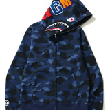 Bape Shark Navy Camo Full Zip Hoodie