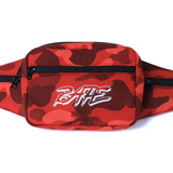 Bape FW19 Red Camo Waist Bag