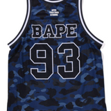 Bape Blue Camo Basketball Jersey