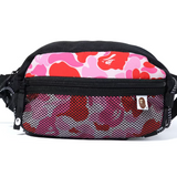 Bape ABC Pink Camo Bungee Cord Waist Bag