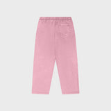 OUT Classic Logo Open Bottom Flare Sweatpants Dusty Pink