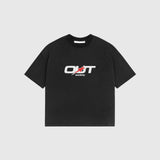 OUT SS26 Red Star T-Shirt Jet Black