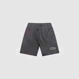 OUT SS26 Classic Logo French Terry Shorts Vintage Grey