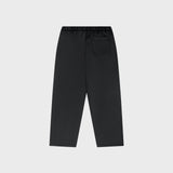 OUT Classic Logo Open Bottom Flare Sweatpants Jet Black