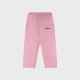 OUT Classic Logo Open Bottom Flare Sweatpants Dusty Pink