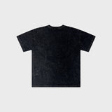 OUT Classic Logo T-Shirt Black Acid Wash