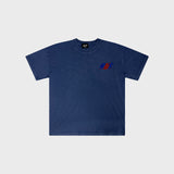 OUT Express T-Shirt Dark Blue Acid Wash