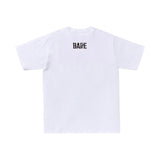 Bape Green Map Camo White Tee