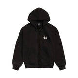 Stussy Basic Logo Zip Up Black