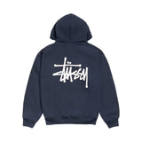 Stussy Basic Zip Up Navy