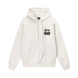 Stussy Dice Pigment Dyed Hoodie White