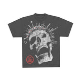Hellstar Studios Rhinestone Crown Skull Vintage Black Tee