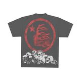 Hellstar Studios Rhinestone Crown Skull Vintage Black Tee