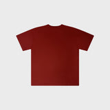 OUT Floral T-Shirt Vintage Blood Red