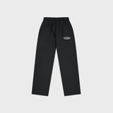 OUT Classic Logo Open Bottom Sweatpants Jet Black