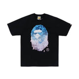 Bape Ape Head Sakura Photo Black Tee