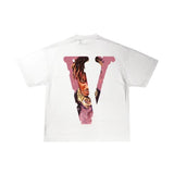 Vlone Juice Wrld Legends Never Die Scribble White Tee