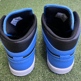 [PREOWNED] Size 12 Air Jordan 1 Mid "University Blue Black"