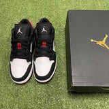 [PREOWNED] Size 6Y Air Jordan 1 Low "Black Toe 2019" GS