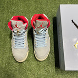 [PREOWNED] Air Jordan 5 x Trophy Room "Ice Blue"