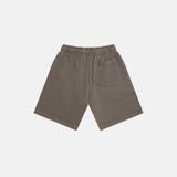 Shattered Logo French Terry Shorts Chocolate Brown