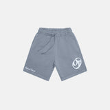 Shattered Logo French Terry Shorts Tempest Blue