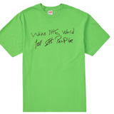 Supreme Buju Banton Wake The World Tee Green