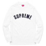 Supreme Arc Logo L/S Tee White