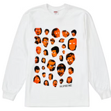 Supreme Faces L/S Tee White