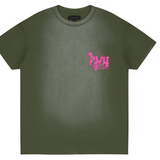 Purple Brand Textured Inside Out Tee Green